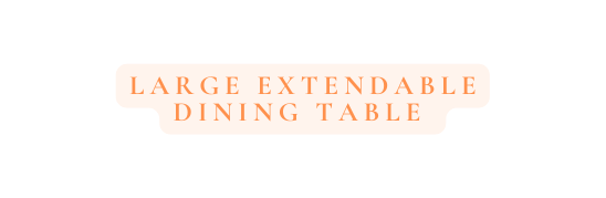 Large Extendable dining table